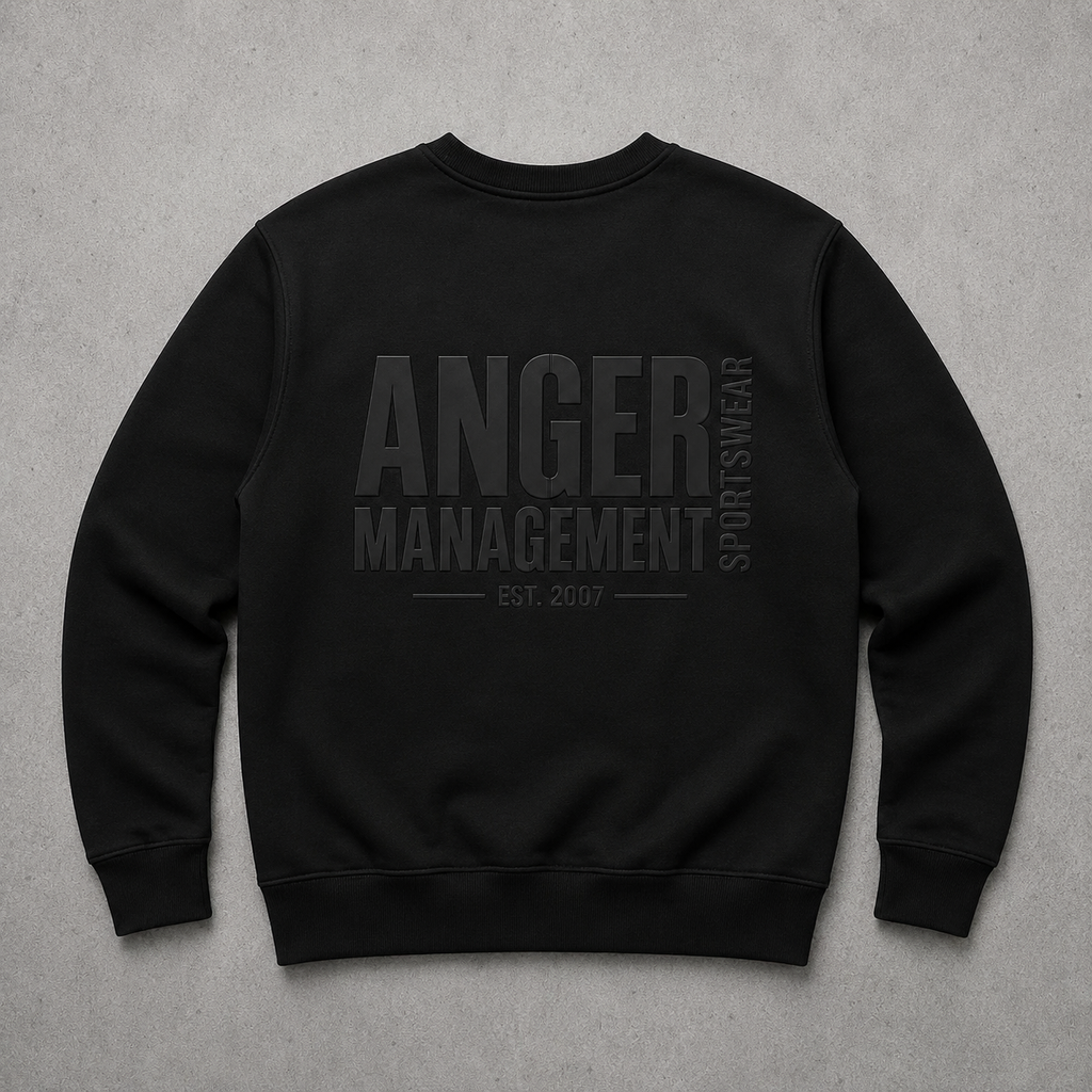 AMSW Logo Sweatshirt Black - Back