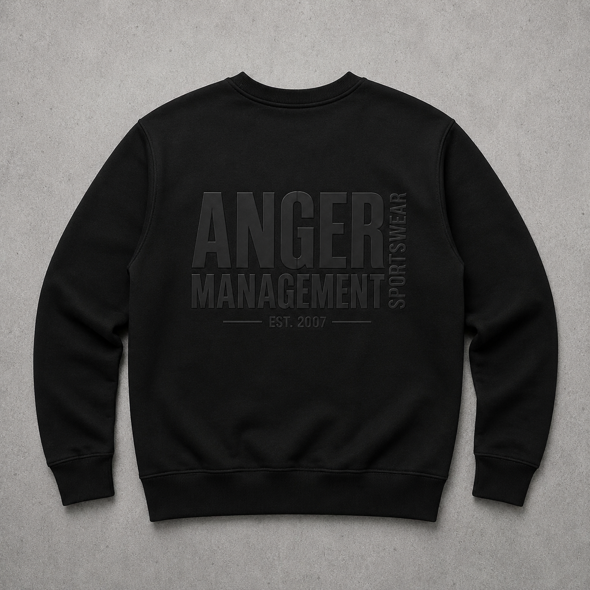 AMSW Logo Sweatshirt Black - Back