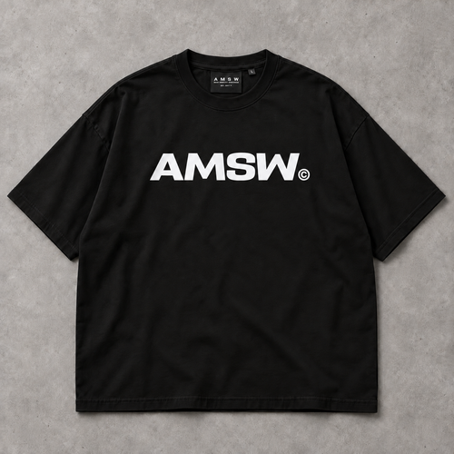 AMSW BOX TEE | BLACK