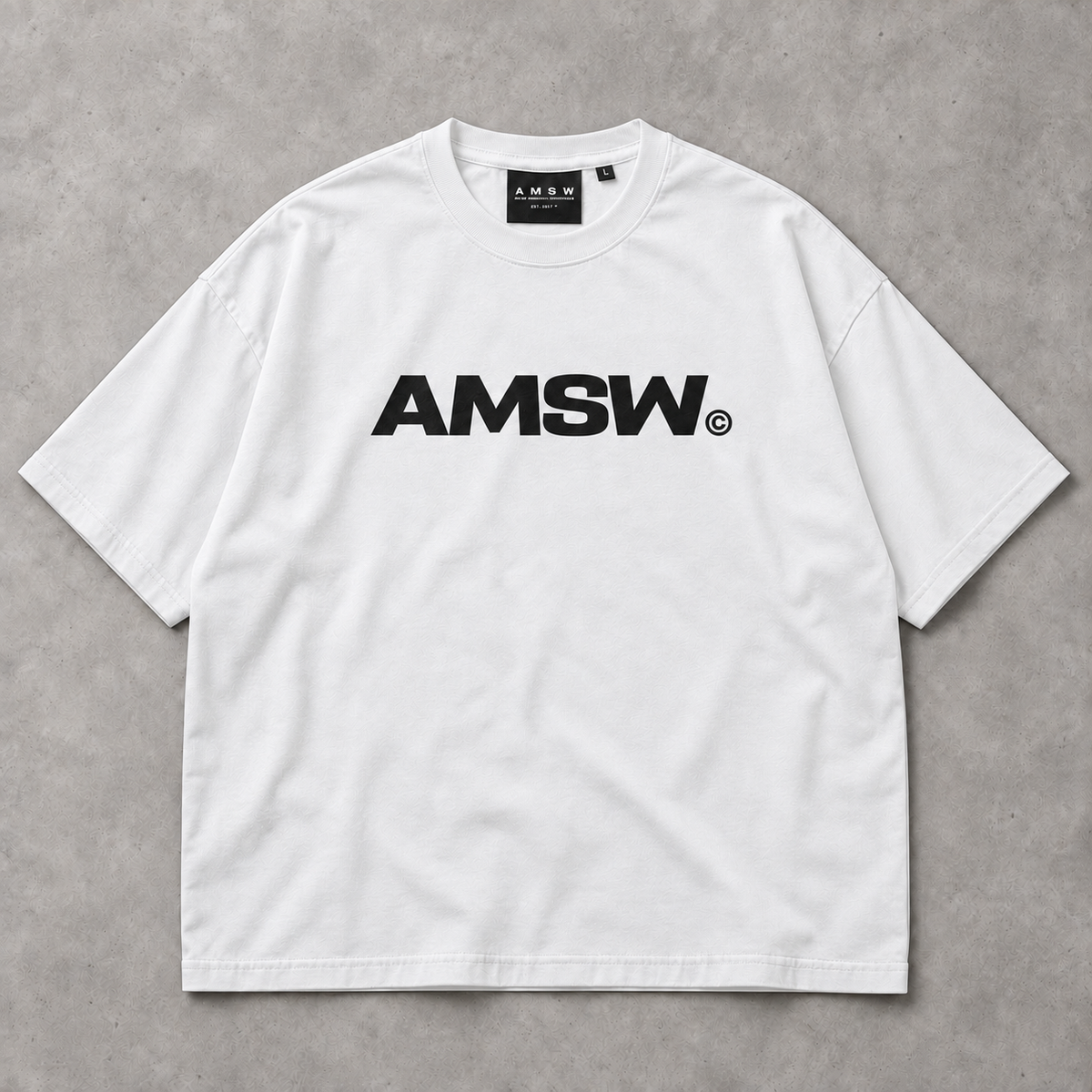 AMSW BOX TEE | WHITE