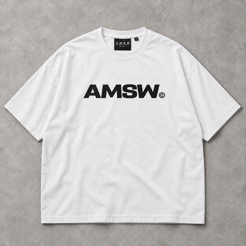 AMSW BOX TEE | WHITE
