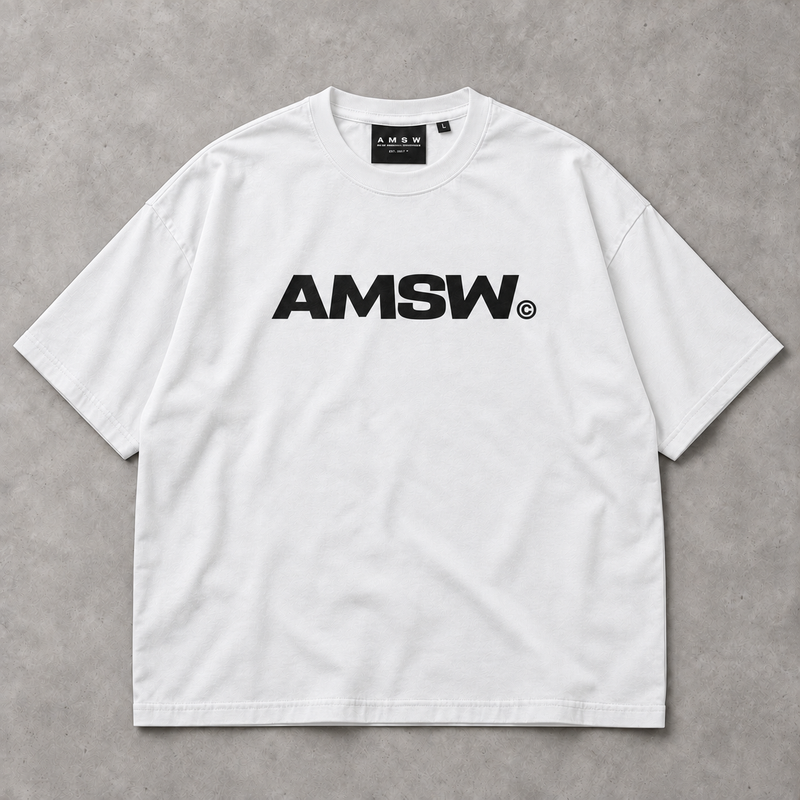 AMSW BOX TEE | WHITE