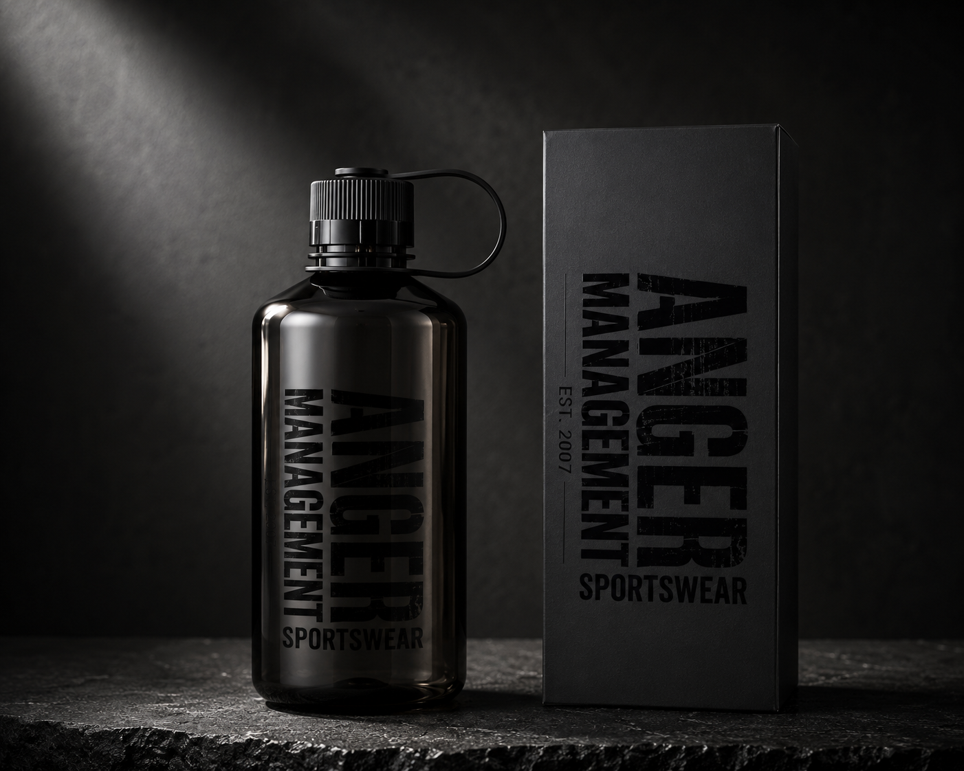 AMSW WATER BOTTLE | BLACK 1000ML — COMING SOON