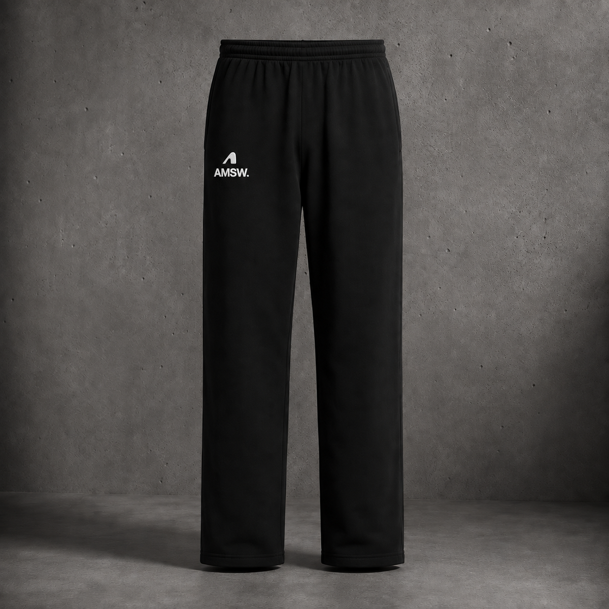 LOGO SWEATPANTS STRAIGHT LEG | BLACK