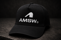AMSW Trucker Cap – sort med hvidt stack logo